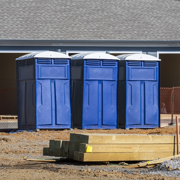 what is the maximum capacity for a single porta potty in Monfort Heights